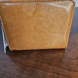 Tan Vegan Leather Wallet